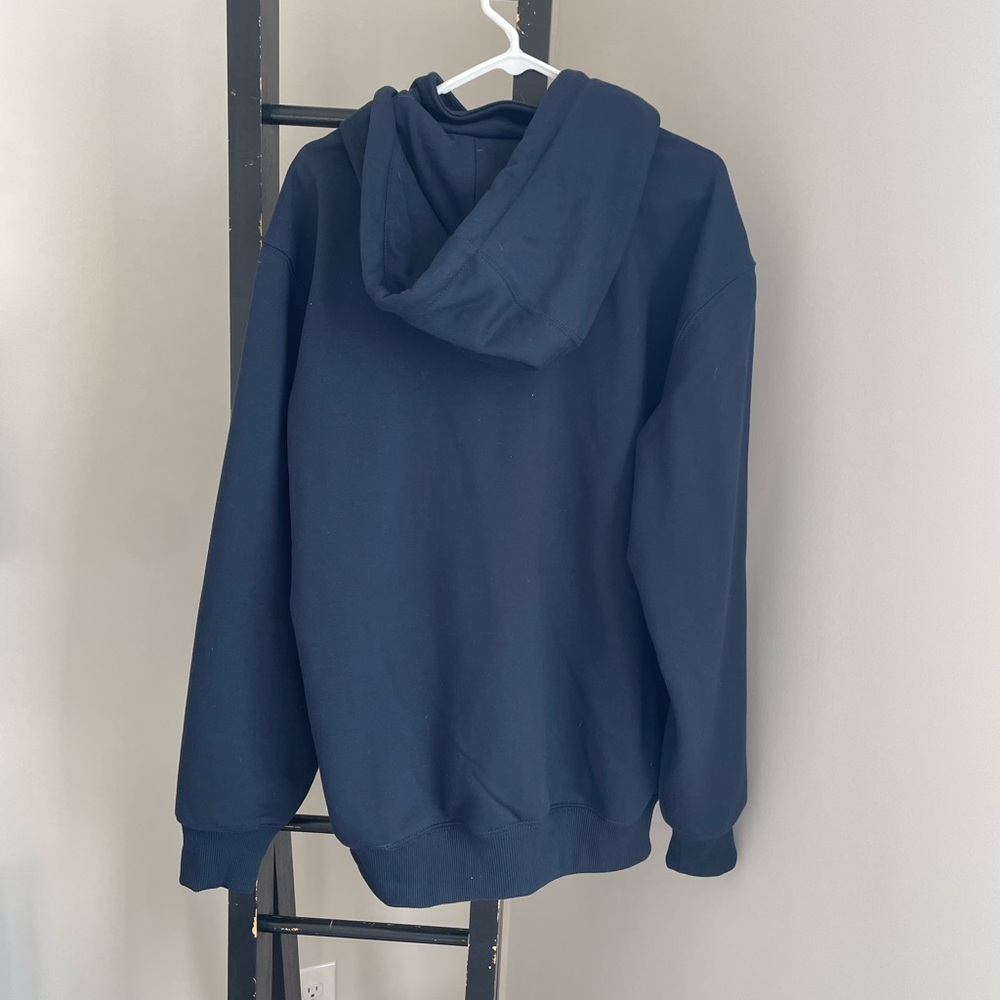 Carhartt Deep Blue Half-Zip Rain Defender Hoodie - Picture 3 of 4